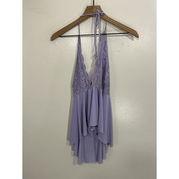 Vtg Y2K Fairy Ballet Ethereal Goddess Babydoll Halter Top M Romantic Doll Dainty - Picture 1 of 11